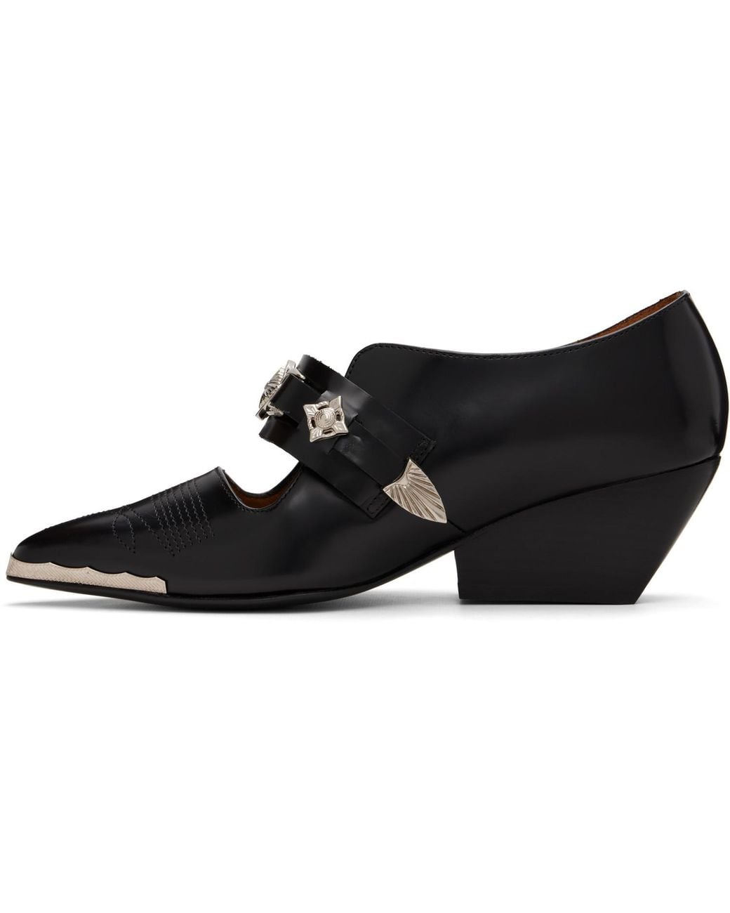 Toga Black Polido High Heels