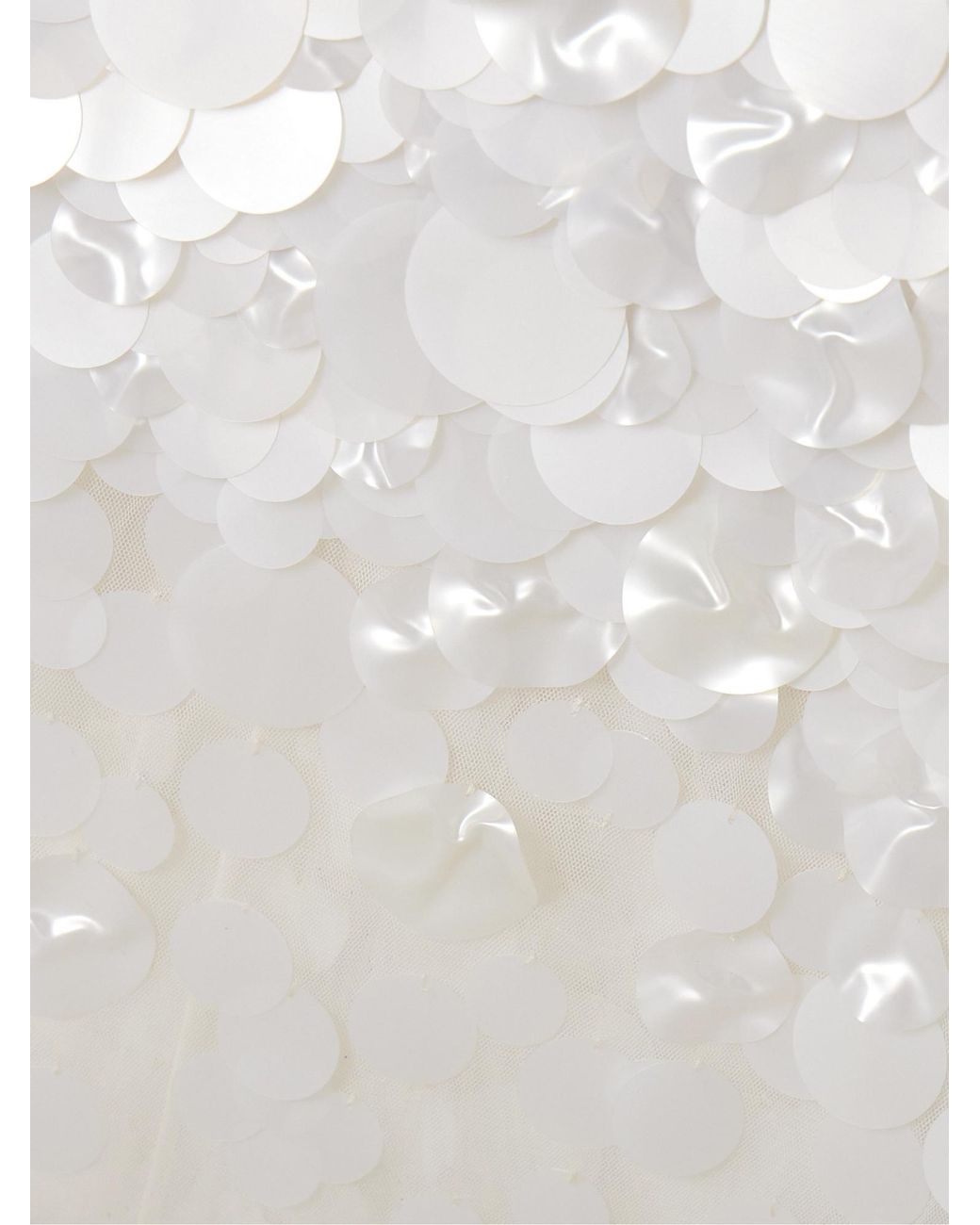 retroféte White Embellished Tulle Midi Dress