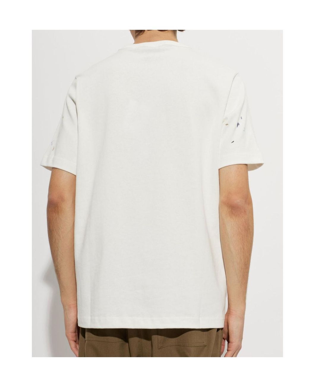 Paul Smith White Ps Paul Smith Abstract Print T-Shirt for men