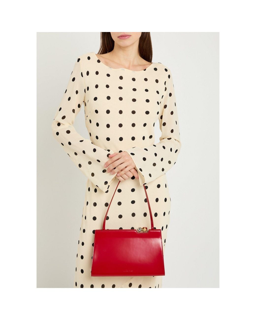 Jacquemus Red Smooth Leather Shoulder Bag
