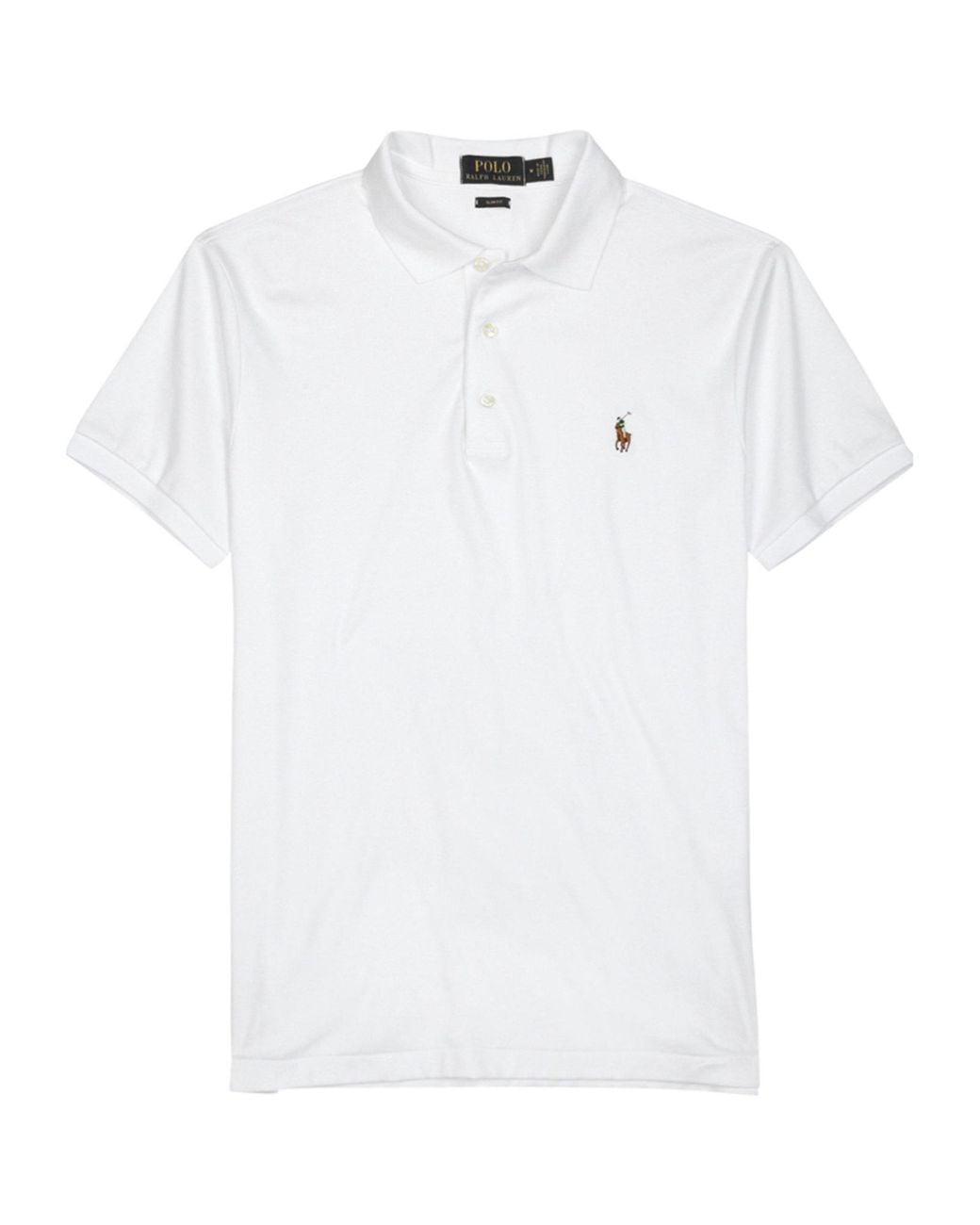 Polo Ralph Lauren White Cotton Polo Shirt for men