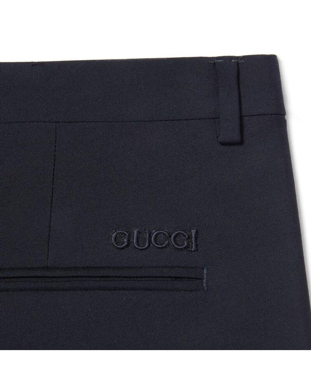 Gucci Blue Tapered Trousers for men