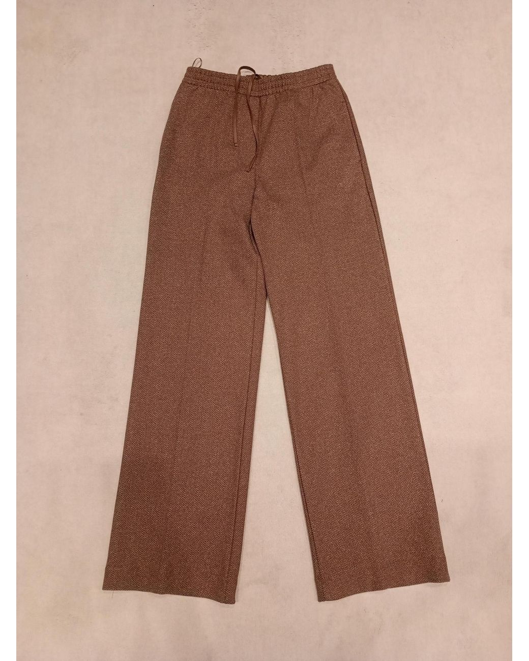 Weekend by Maxmara Brown Editta Straight Leg Jersey Trousers