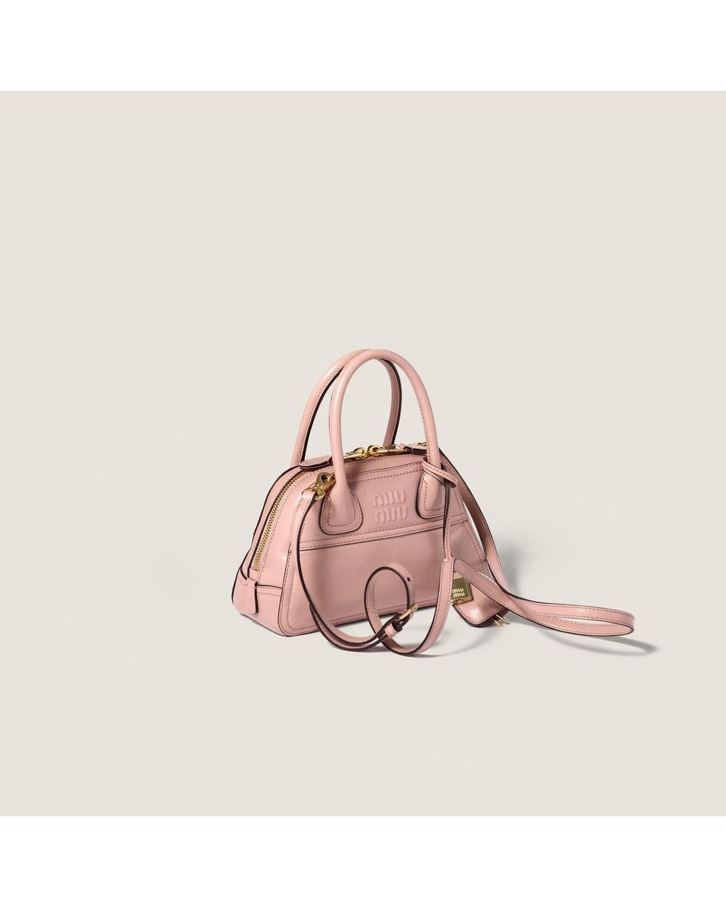Miu Miu Pink Vivant Shiny Leather Mini-Bag