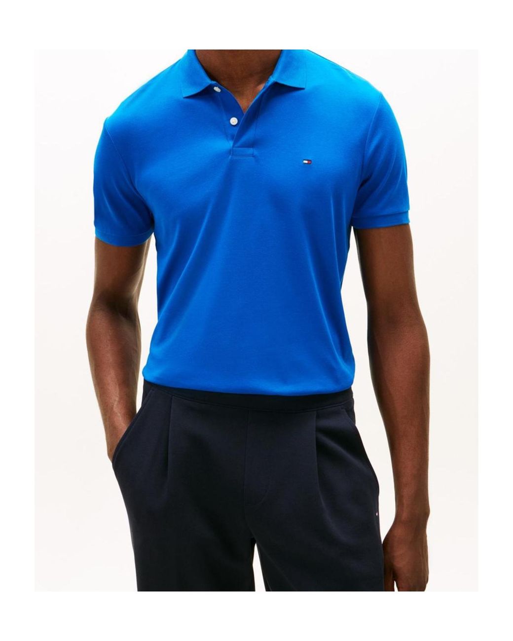 Tommy Hilfiger Blue Regular Fit Polo Shirt for men