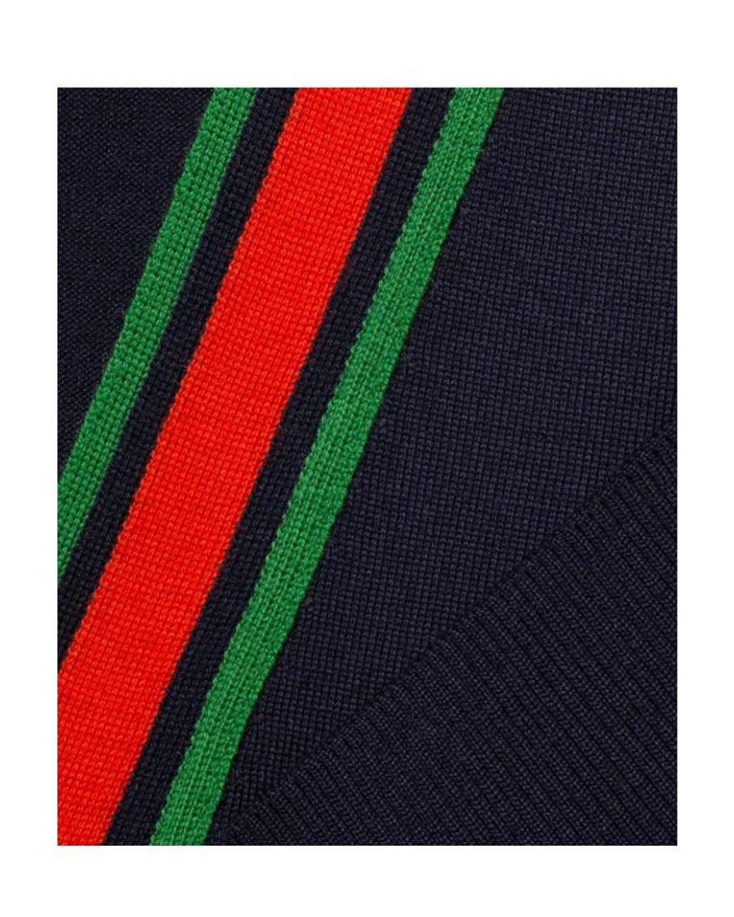 Gucci Blue Wool Knitted Cardigan for men