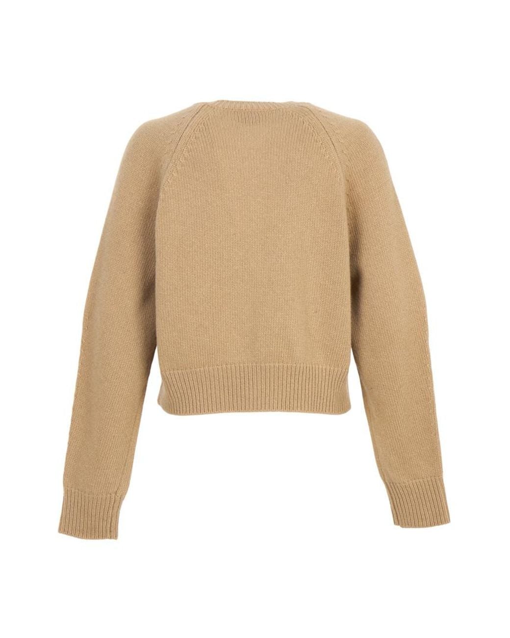 Weekend by Maxmara Natural Ombrosa Crewneck Cardigan