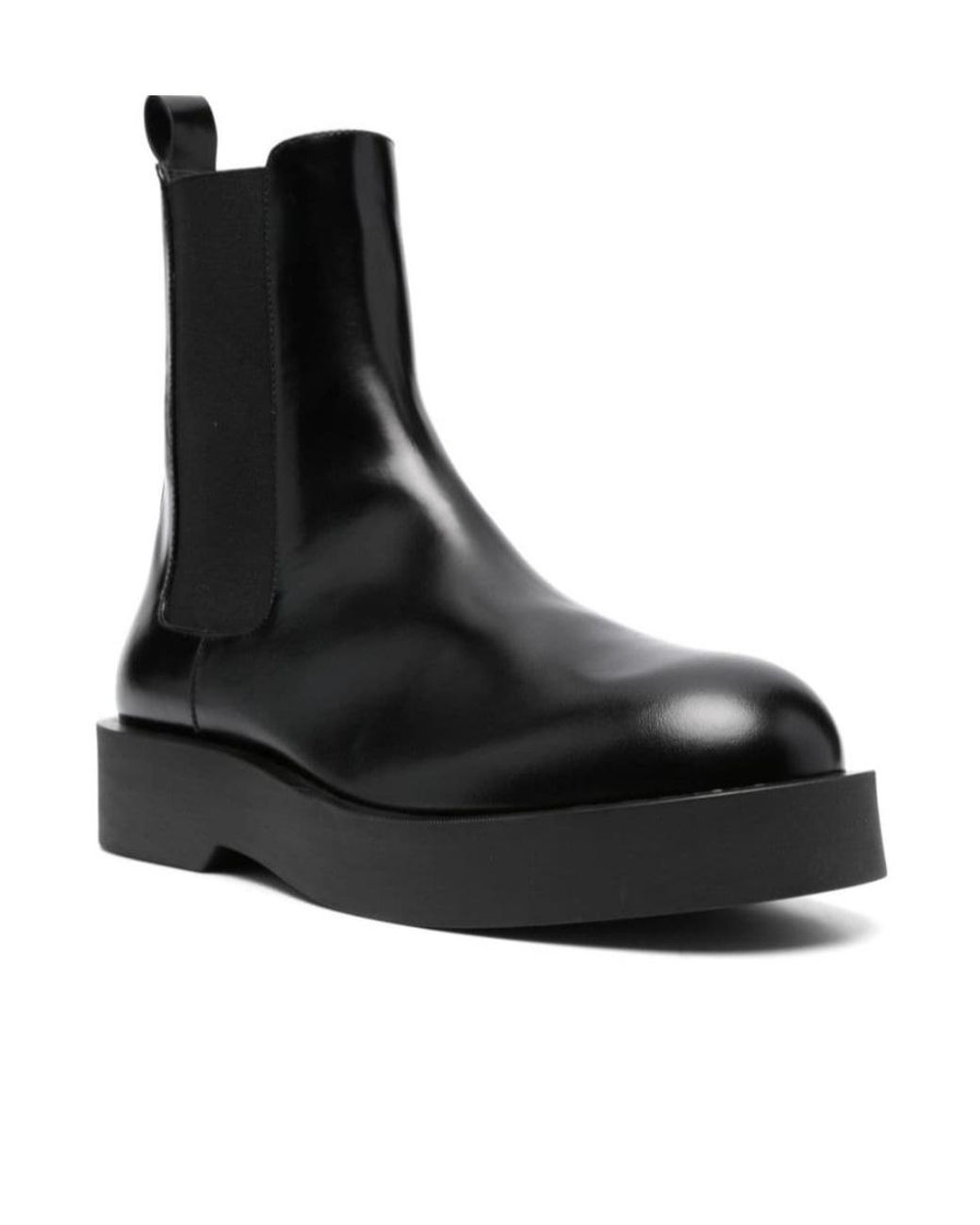 Jil Sander Black Round Toe Chelsea Boots for men