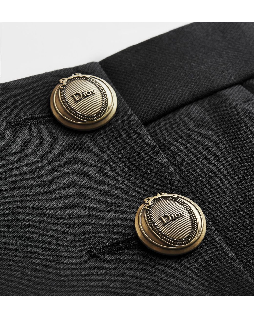 Dior Black Button-Up Casual Pants for men