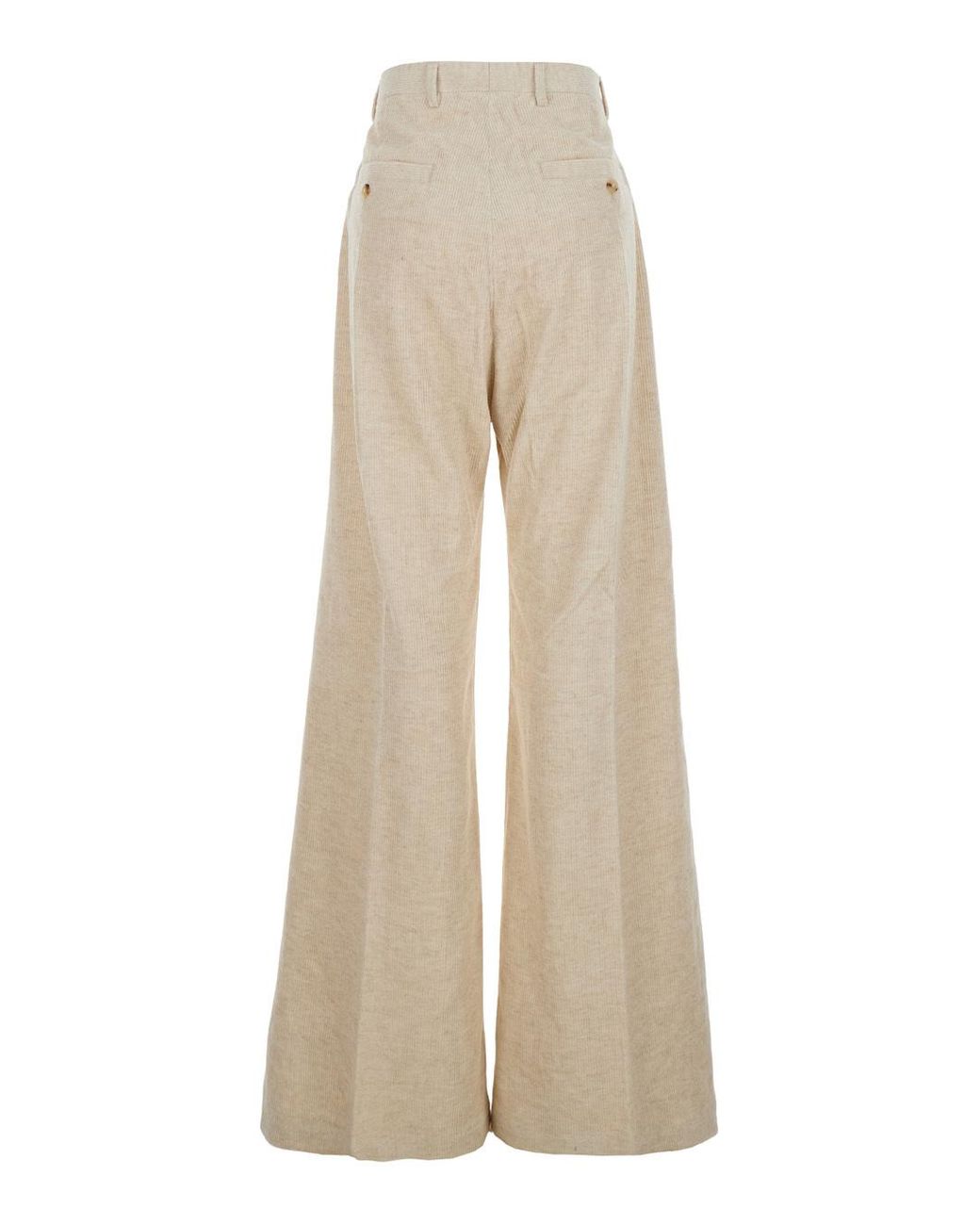 Rick Owens Natural Belas Wide Leg Pants