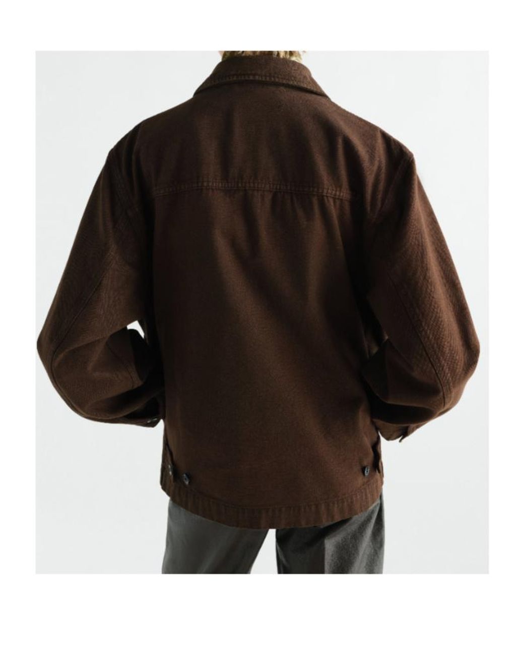 Lemaire Brown Boxy Pocket Jacket for men