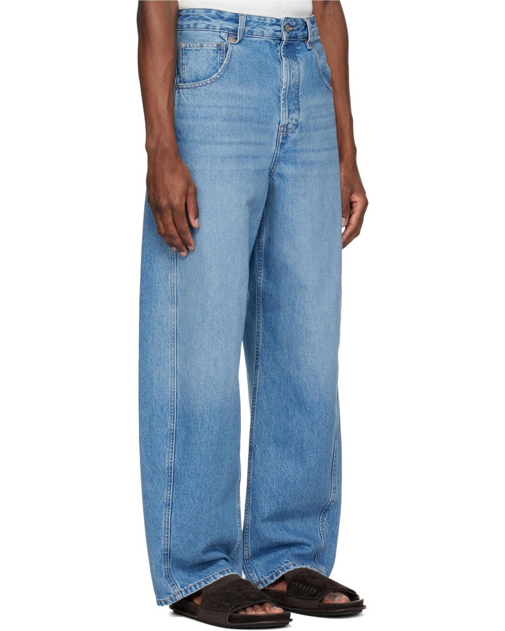 Jacquemus Blue The Mirada De-Nîmes Curved Leg Jeans for men
