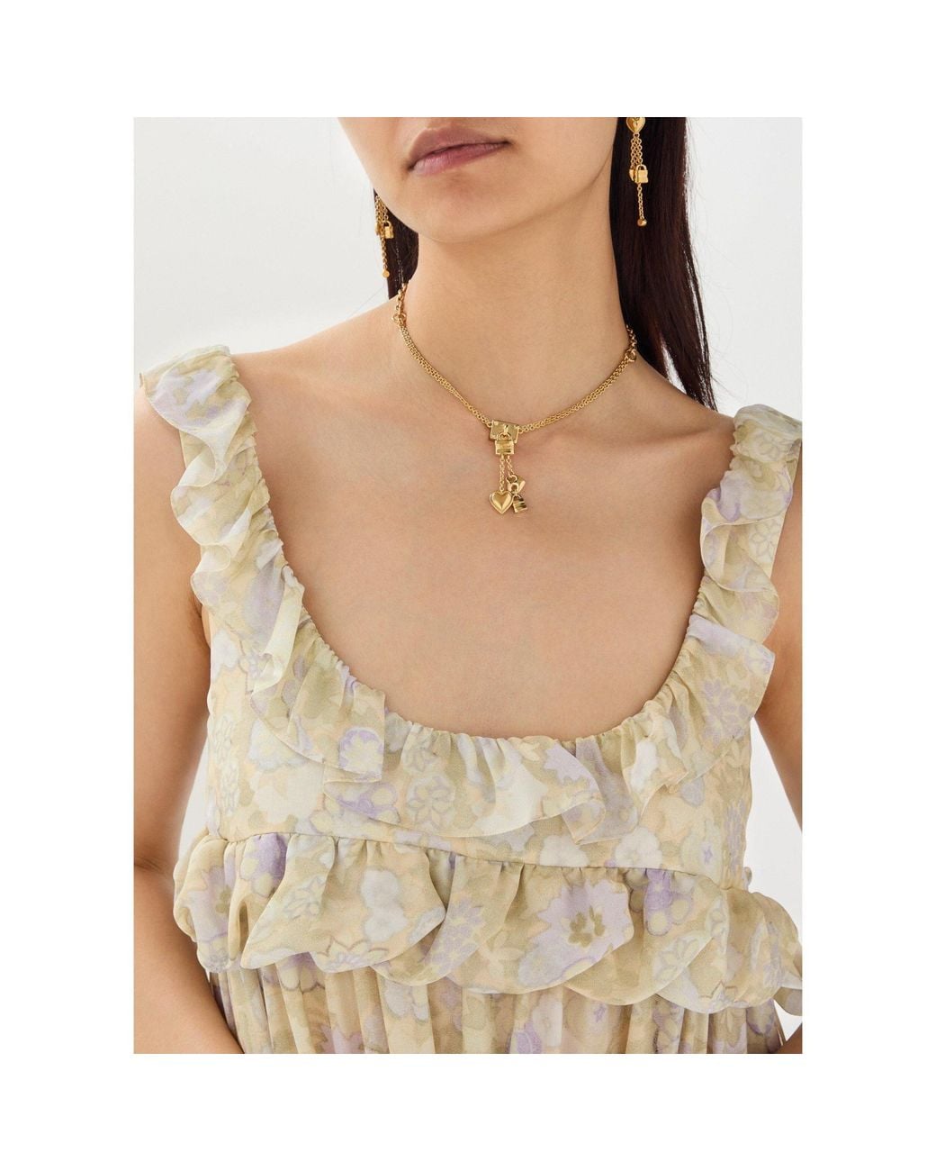 Chloé White Multi-Layer Necklace