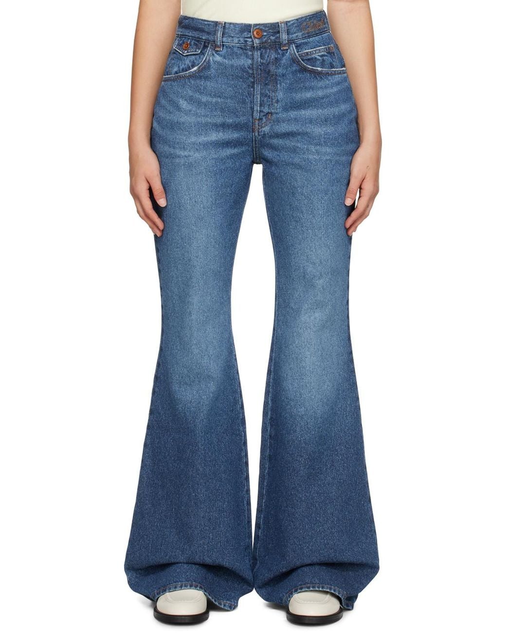 Chloé Blue Chloé Merapi Flared Jeans