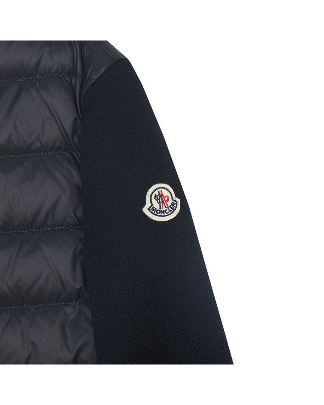 Moncler Black Logo Patch Down Jacket