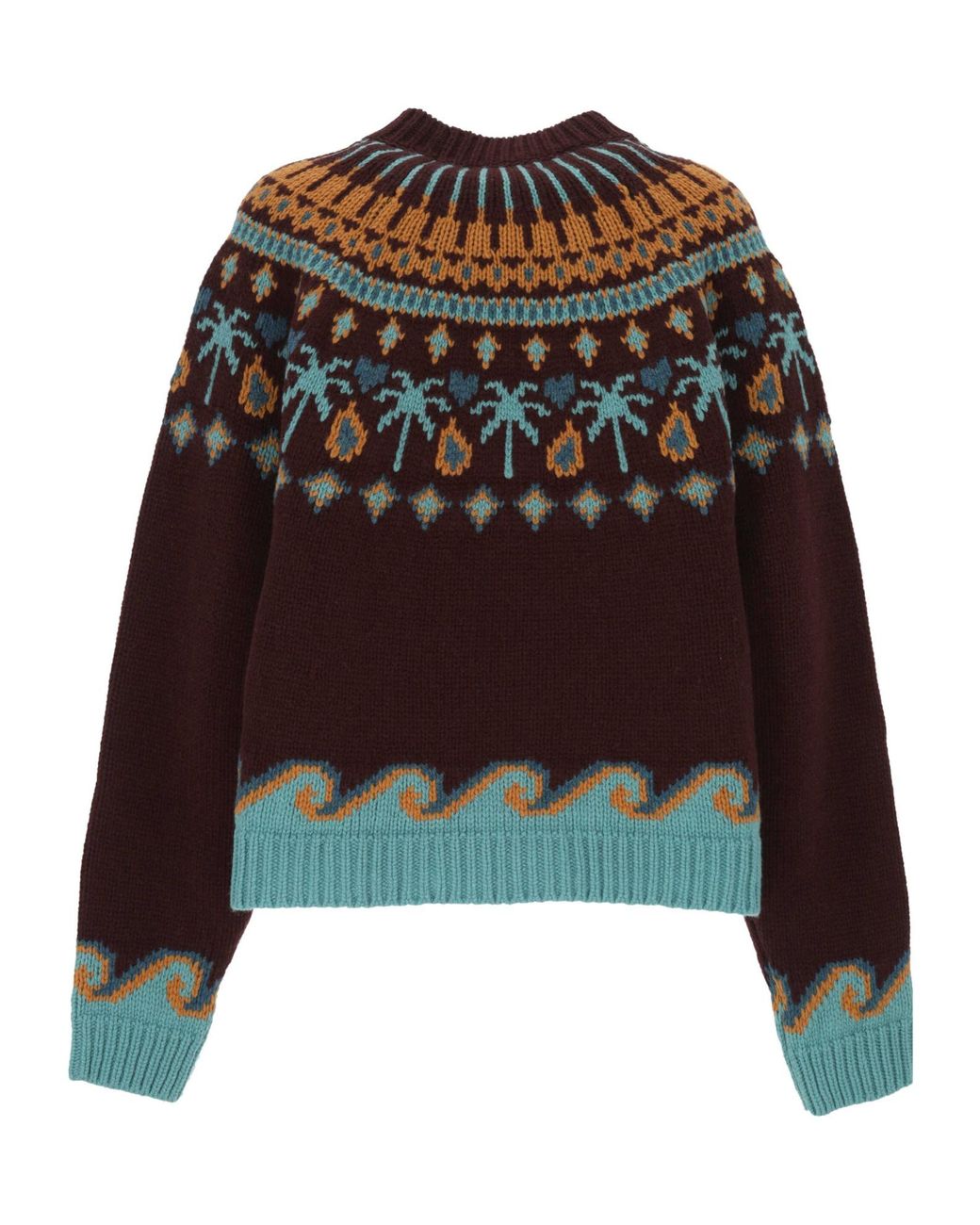 Alanui Black Pattern-Jacquard Knitted Jumper