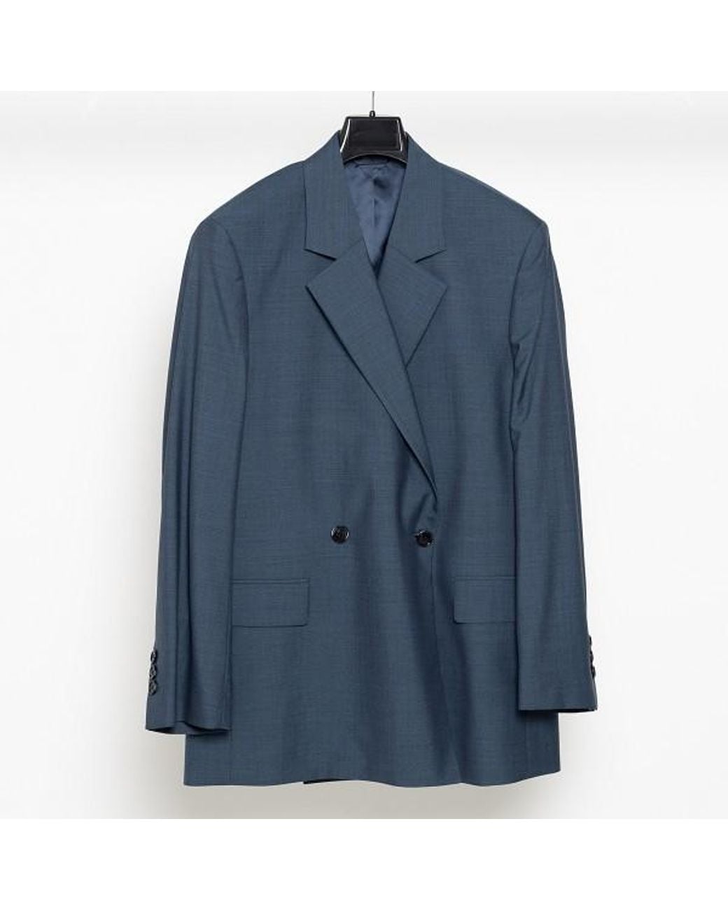 Acne Blue Double-Breasted Tailored Jacket