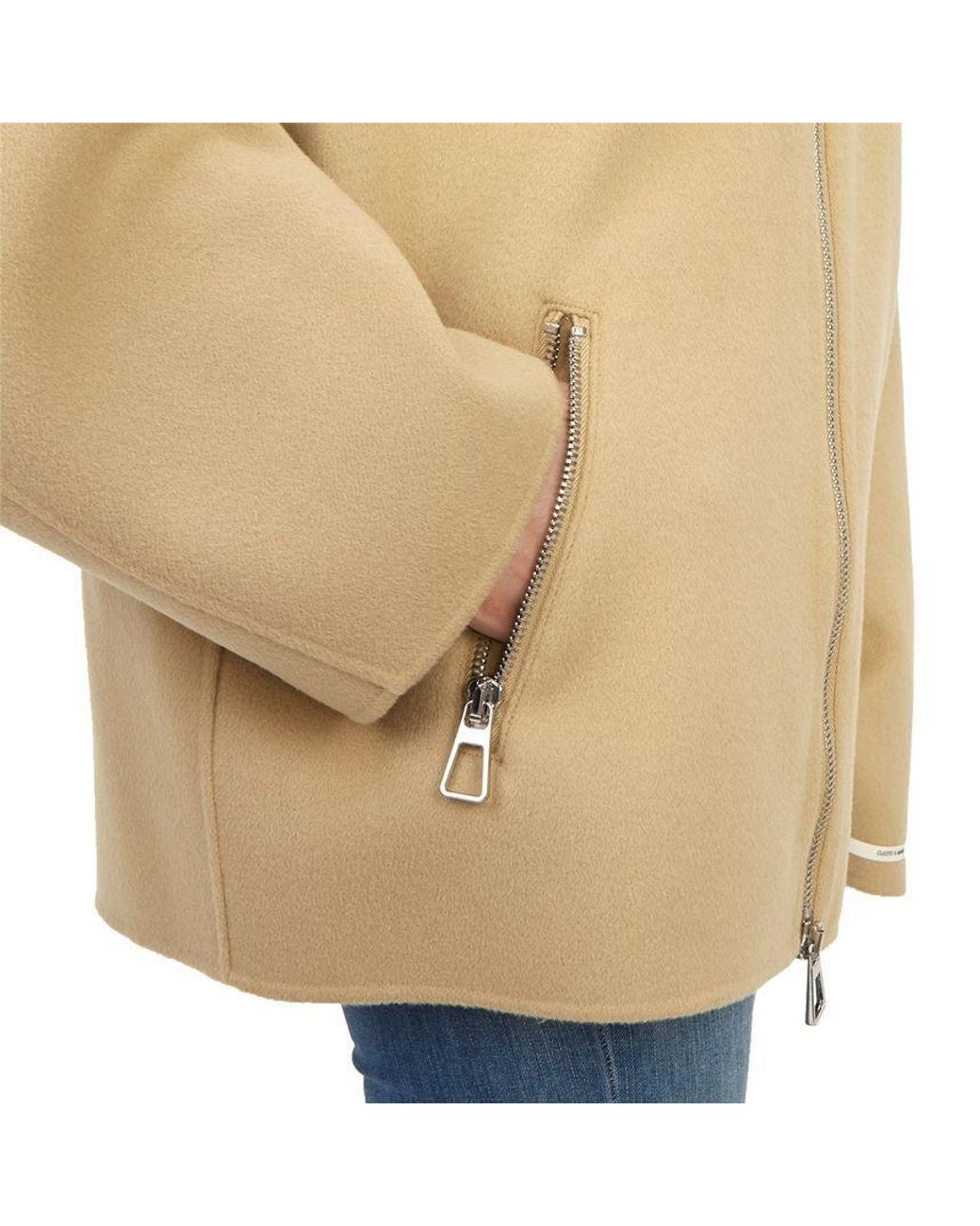 Sportmax Natural Long-Sleeved Casual Jacket
