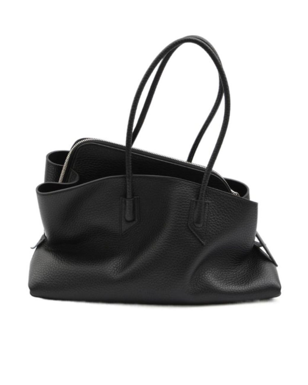 The Attico Black The La Passeggiata Medium Tote Bag