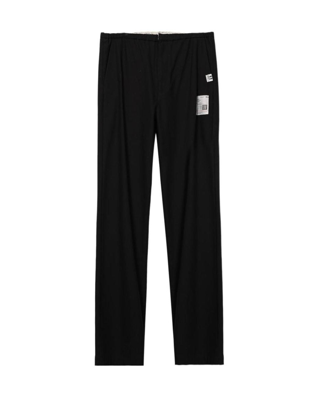 Maison Mihara Yasuhiro Black Twill Flare Pants for men
