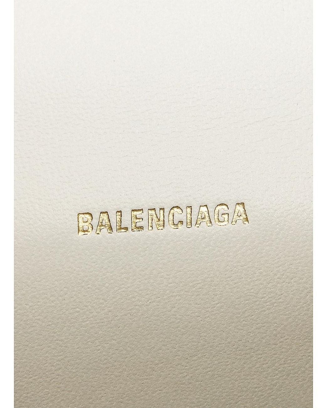 Balenciaga White Hourglass Xs Top Handle Bag