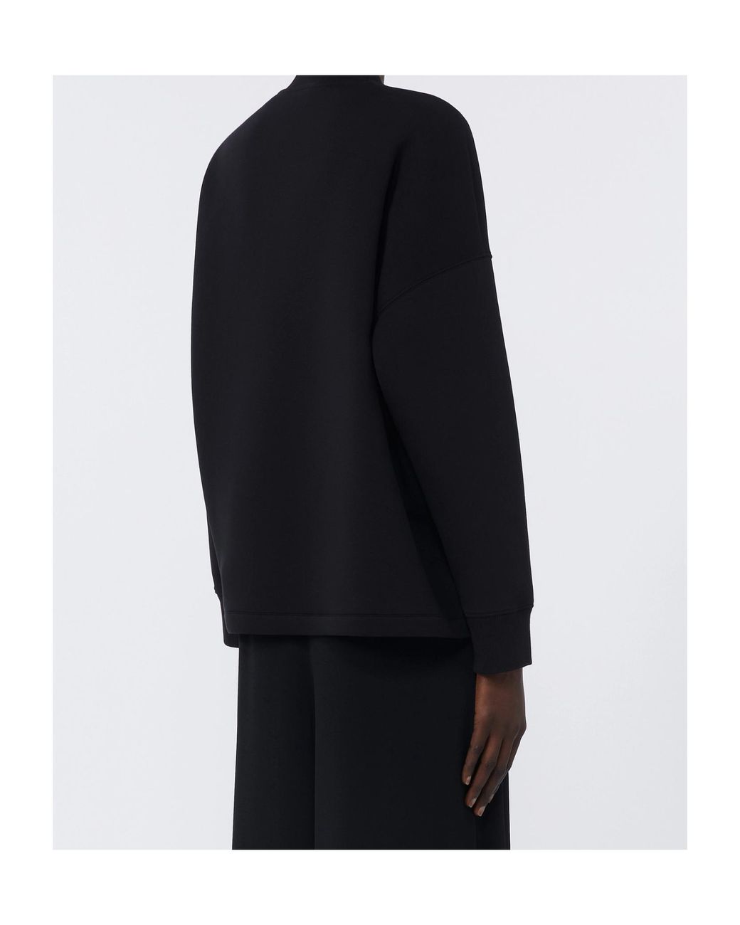 Max Mara Black Cotton-Blend Zip-Up Jacket