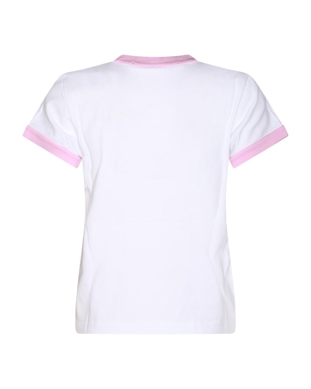 Alexander Wang White Graphic Printed Crewneck T-Shirt