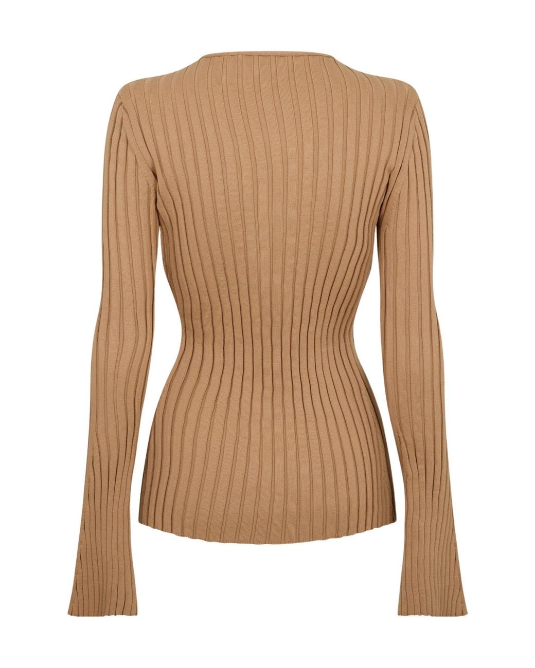 Stella McCartney Brown Lightweight Striped Cardigan