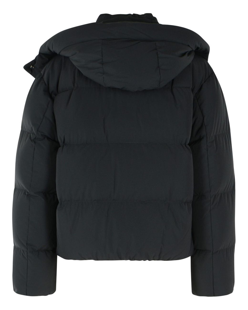 Woolrich Black Quilted Hooded Down Jacket