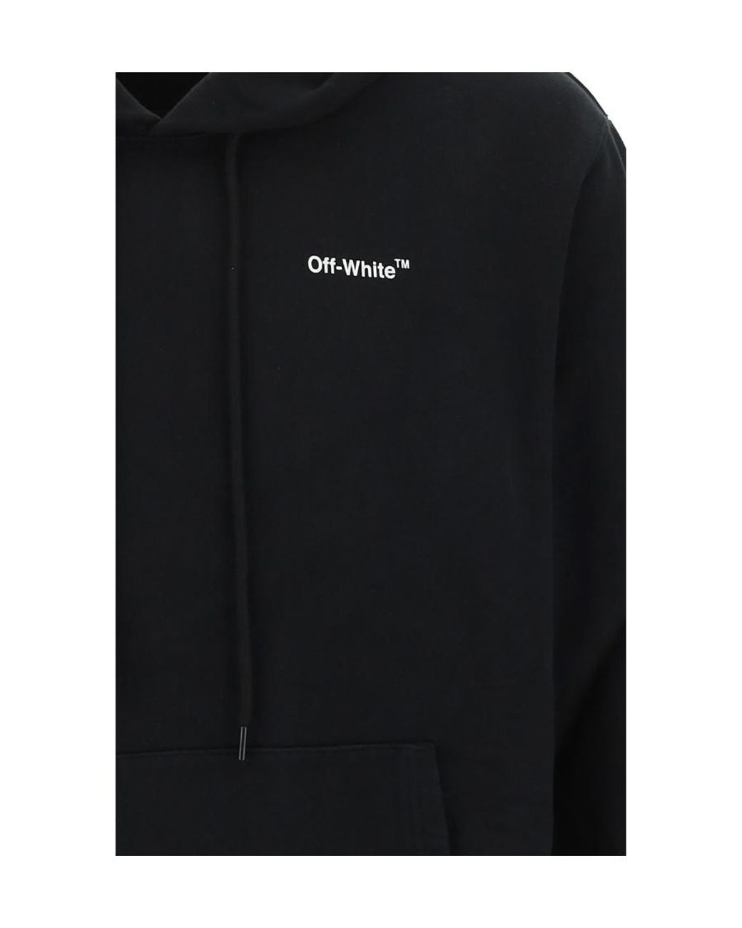Off-White c/o Virgil Abloh Black Chain-Link Arrows-Motif Hoody for men