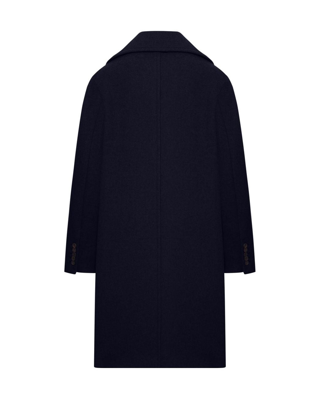 Dries Van Noten Blue Double-Breasted Tailored Coat