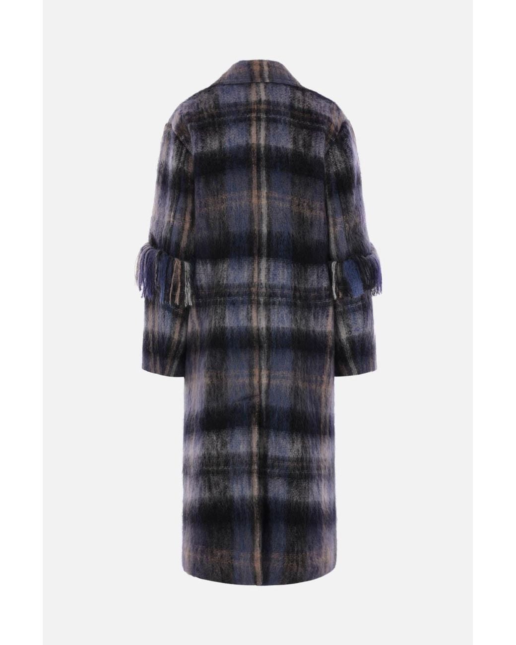 Loewe Blue Relaxed Fit Coat