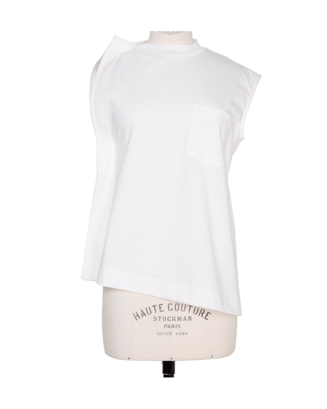 Sacai Blue Asymmetrical T-Shirt