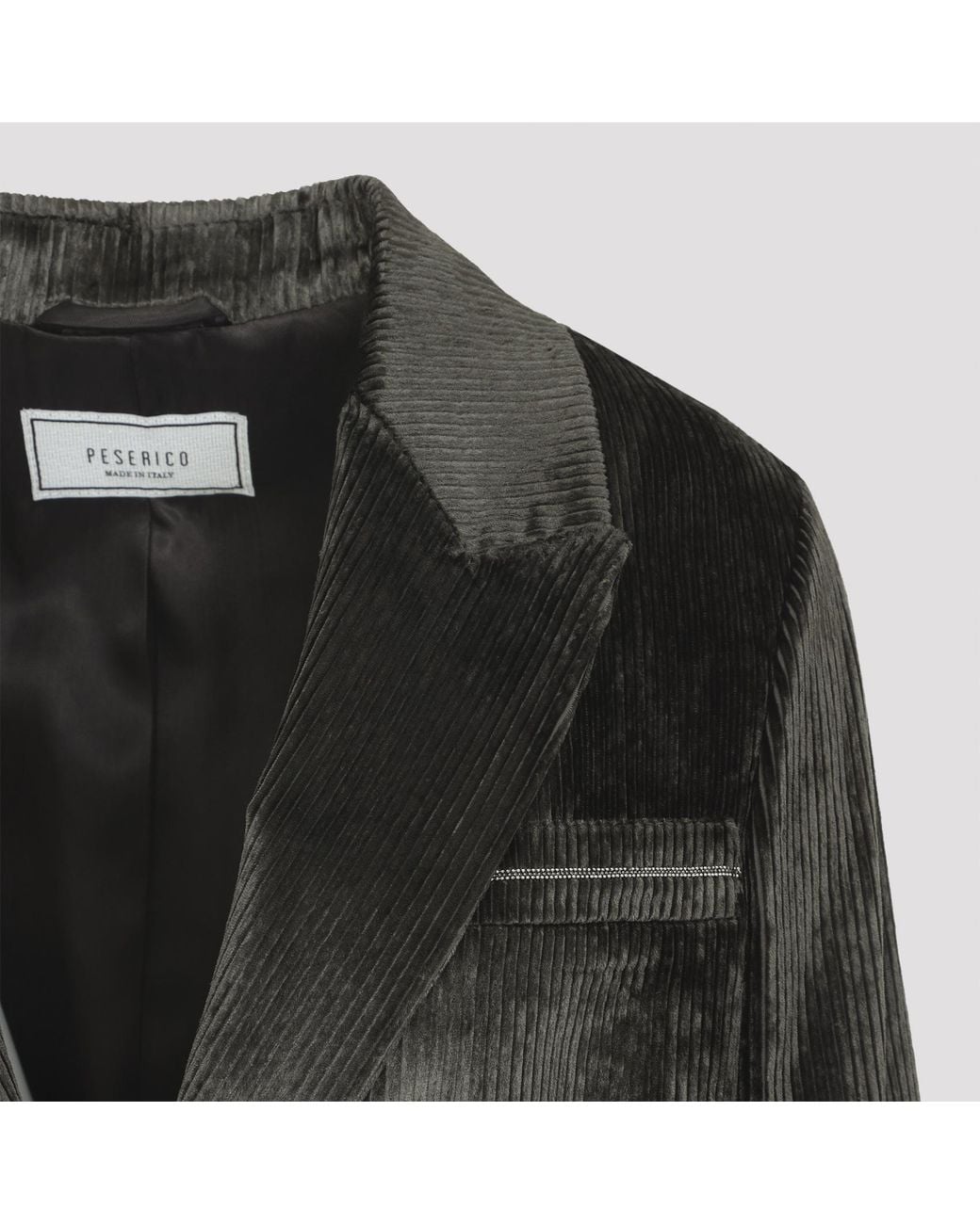 Peserico Black Textured Single-Breasted Blazer