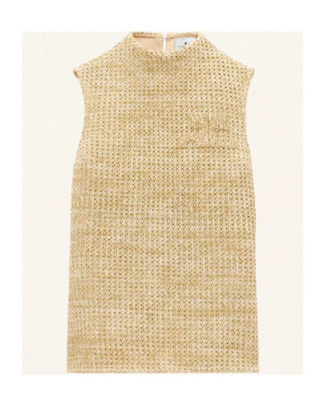 Courreges Natural High-Necked Top