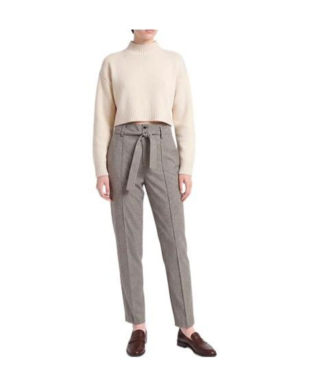 Isabel Marant Gray Two-Tone Tapered Pants