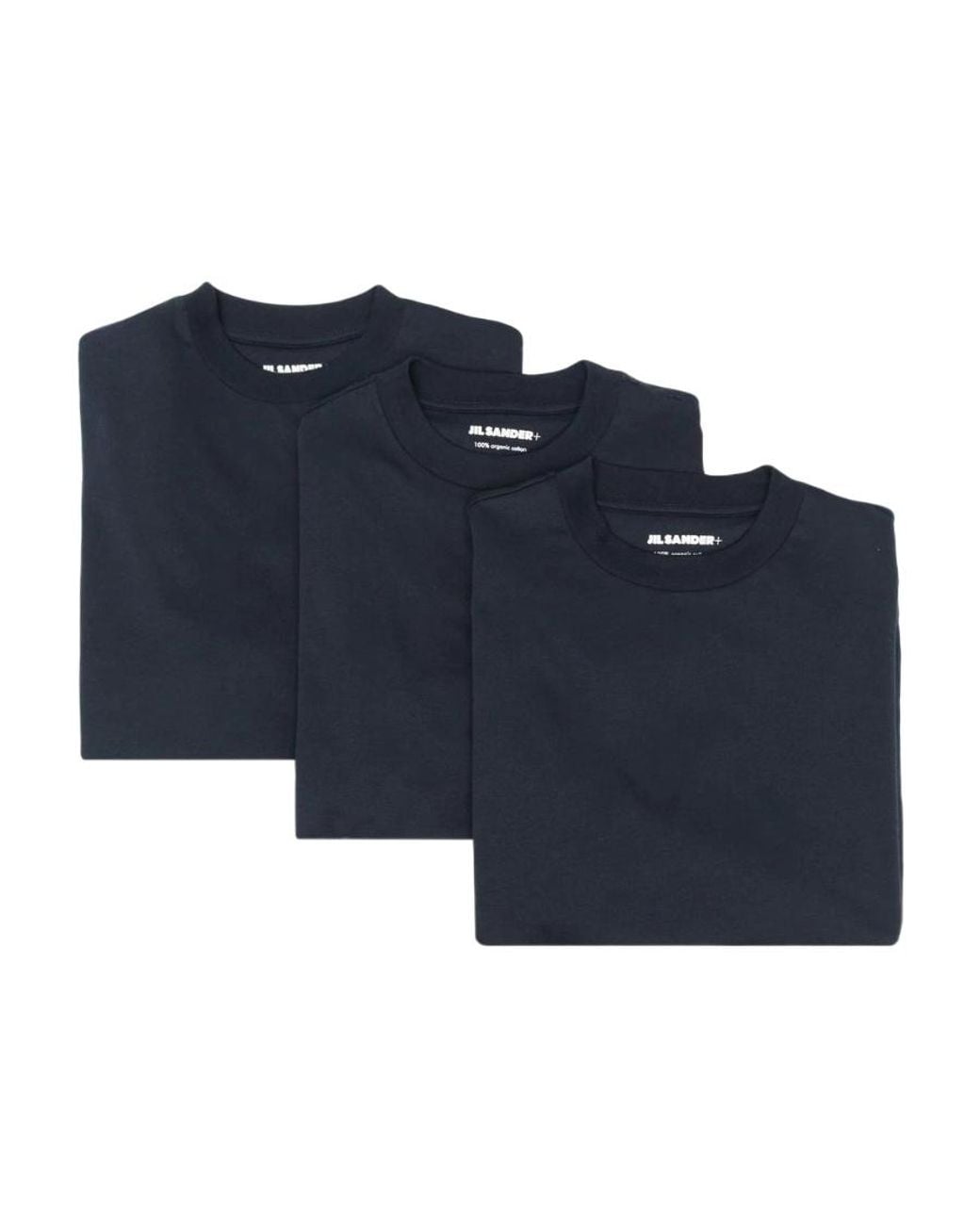 Jil Sander Blue Pack Of Three Crewneck T-Shirt