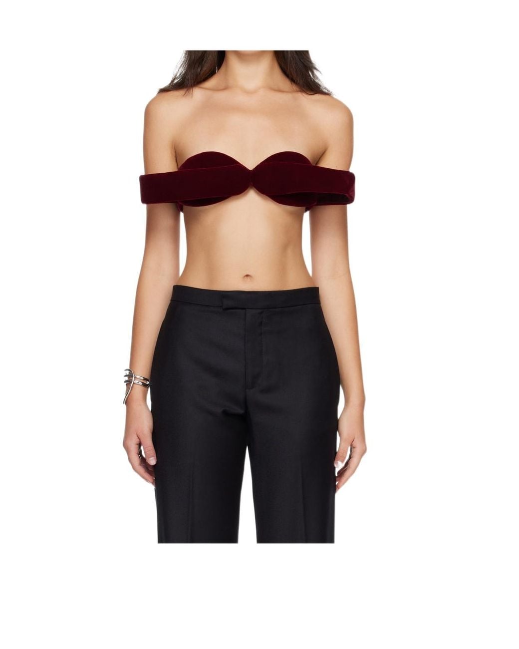Jean Paul Gaultier Black Off-The-Shoulder Bra