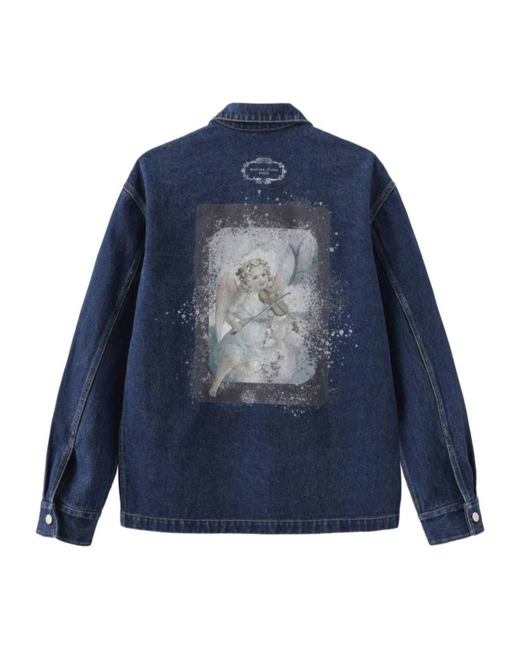 Marissa Chiara Blue Lapel Denim Jacket