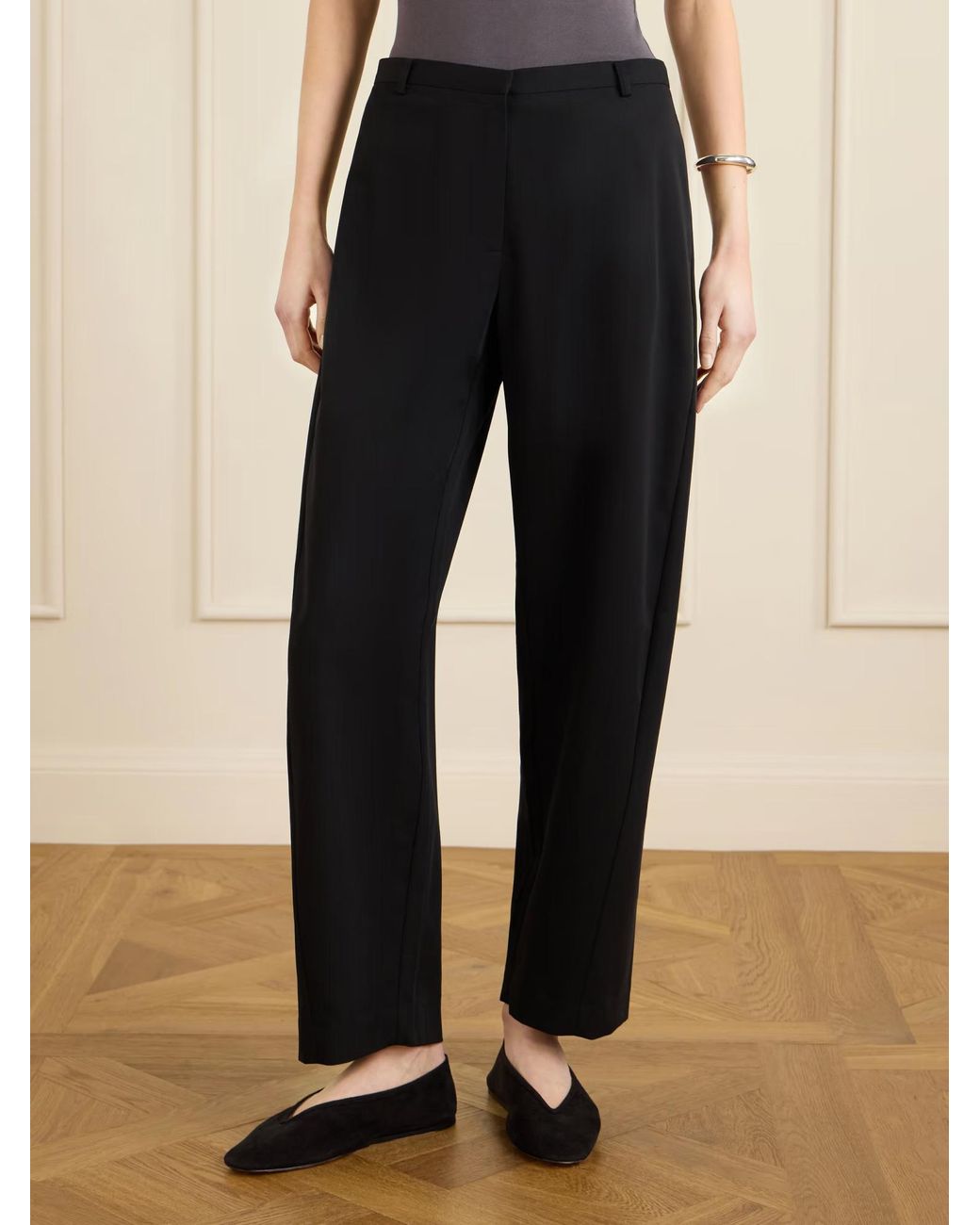 St. Agni Blue Wool Casual Pants