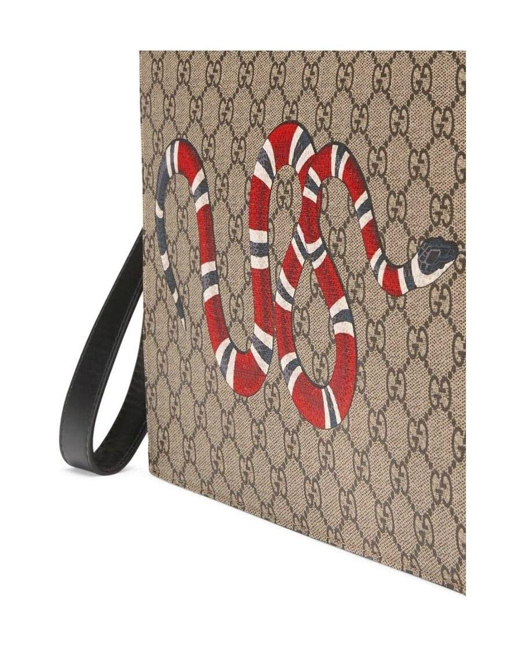 Gucci Metallic Gg Pouch With Kingsnake for men