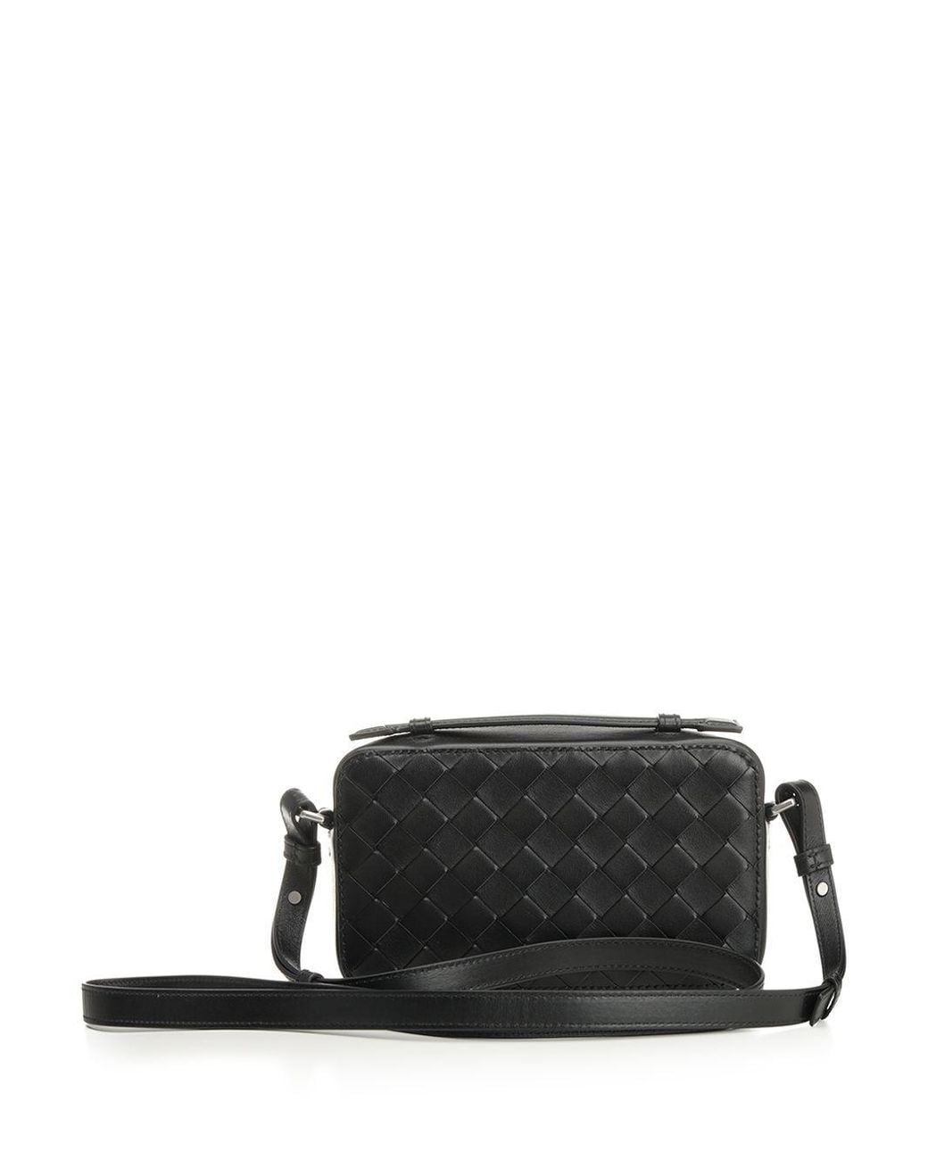 Bottega Veneta Black Getaway Phone Pouch for men