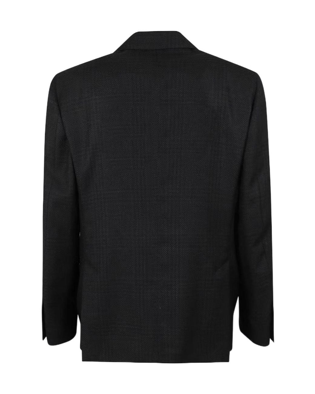 Lardini Black Single-Breasted Notch-Lapel Blazer for men