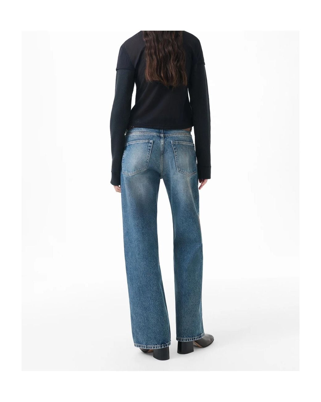 Our Legacy Blue Full Cut Wide-Leg Jeans