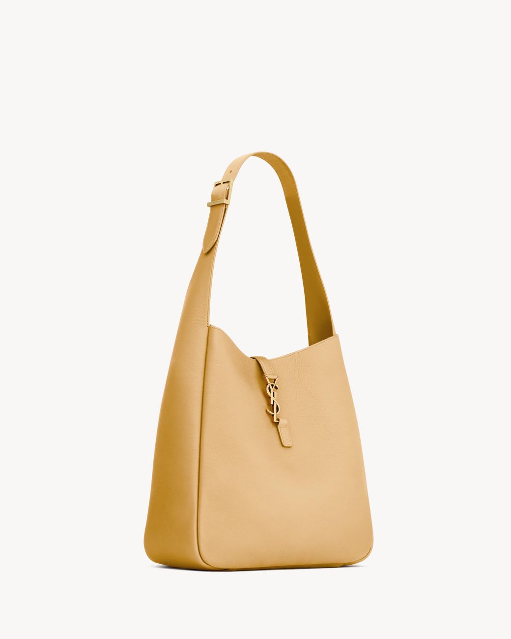Saint Laurent Natural Le 5 À 7 Logo Plaque Large Shoulder Bag