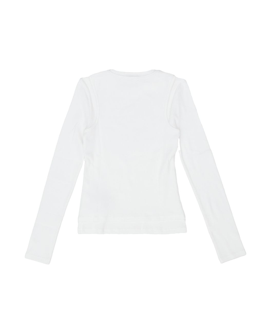 Acne White Layered Logo T-Shirt