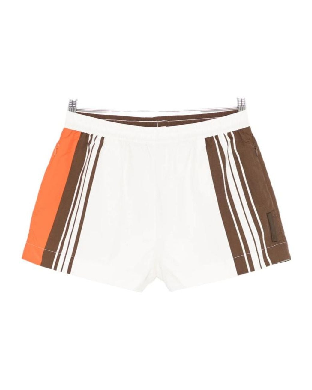 Sir White Elastic Waist Shorts