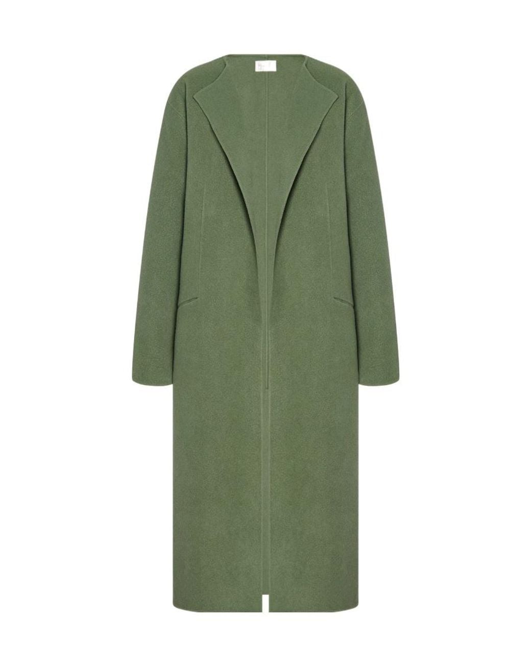 The Row Green Priske Cashmere Coat