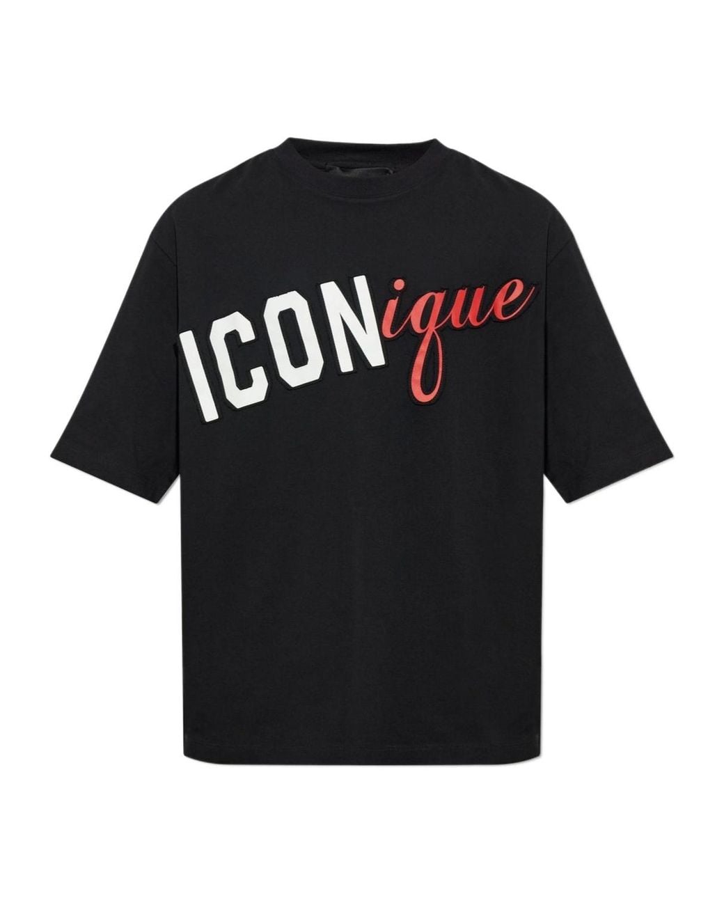 DSquared² Black Iconique Logo T-Shirt for men