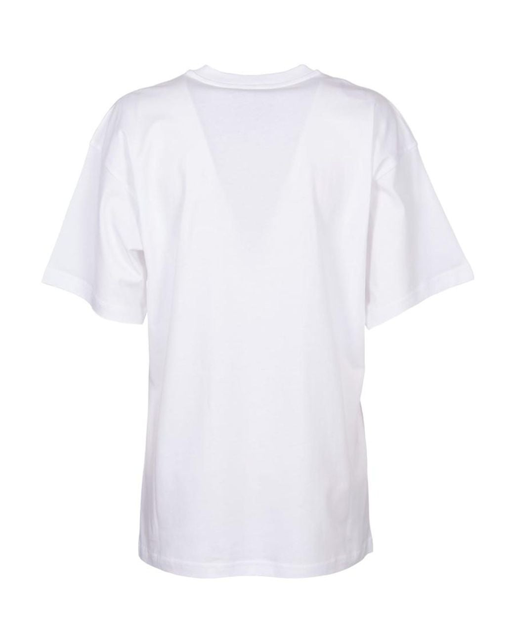 Moschino White Round-Necked T-Shirt